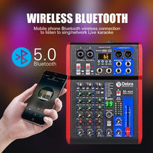 Загрузить изображение в средство просмотра галереи, D Debra Audio SI-4UX Professional Portable Recording Mixer Audio With USB 99 DSP Digital Effects For DJ Mixer Console Karaoke Recording Studio
