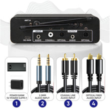 Load image into Gallery viewer, D Debra PRO X7 UHF Wireless Microphone System with Dual Handheld Mic Have Optical, Coaxial Input, Compatible with Active Speaker, TV, for Home Karaoke
