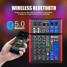 Cargar imagen en el visor de la galería, D Debra Audio SI-4UX Professional Portable Recording Mixer Audio With USB 99 DSP Digital Effects For DJ Mixer Console Karaoke Recording Studio
