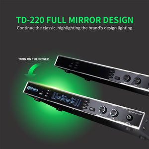 D Debra Audio New Model TD-220 Professional UHF True Diversity 2 Channel Wireless Microphones System with 2 Cordless Handheld Mic