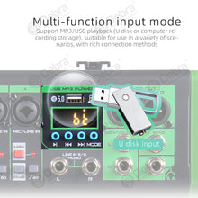 Load image into Gallery viewer, D Debra Audio DI-UX Series Professional Portable Recording Mixer Audio With USB 99 DSP Digital Effects For DJ Mixer Console Karaoke Recording Studio
