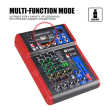 Загрузить изображение в средство просмотра галереи, D Debra Audio SI-4UX Professional Portable Recording Mixer Audio With USB 99 DSP Digital Effects For DJ Mixer Console Karaoke Recording Studio
