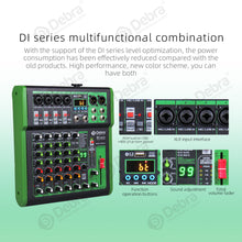 Load image into Gallery viewer, D Debra Audio DI-UX Series Professional Portable Recording Mixer Audio With USB 99 DSP Digital Effects For DJ Mixer Console Karaoke Recording Studio
