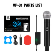 Load image into Gallery viewer, Wireless Microphone System D Debra Audio VP-04 with Cordless Dynamic Handheld Microphone
