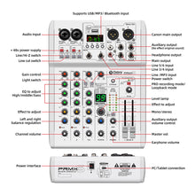 Load image into Gallery viewer, D Debra Audio PRMX-6 Professional Recording Sound Card Audio Interface Mixing Console
