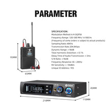 Load image into Gallery viewer, D Debra Audio PRO ER-102 UHF Dual Channel Wireless in Ear Monitor System
