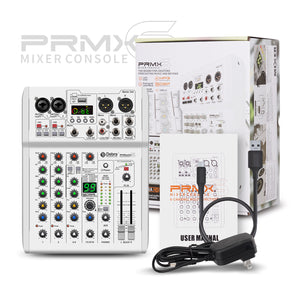 D Debra Audio PRMX-6 Professional Recording Sound Card Audio Interface Mixing Console