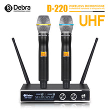 Carregar imagem no visualizador da galeria, D Debra Audio PRO D-220 UHF Wireless Dual Microphone Mic System With 2 Mics
