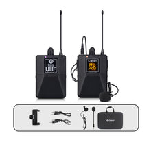 Load image into Gallery viewer, D Debra Audio CM Series UHF Wireless Lavalier Microphone with 30 Selectable Channels for DSLR Camera Smart Phone Interview Live Recording
