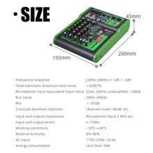 Load image into Gallery viewer, D Debra Audio DI-UX Series Professional Portable Recording Mixer Audio With USB 99 DSP Digital Effects For DJ Mixer Console Karaoke Recording Studio
