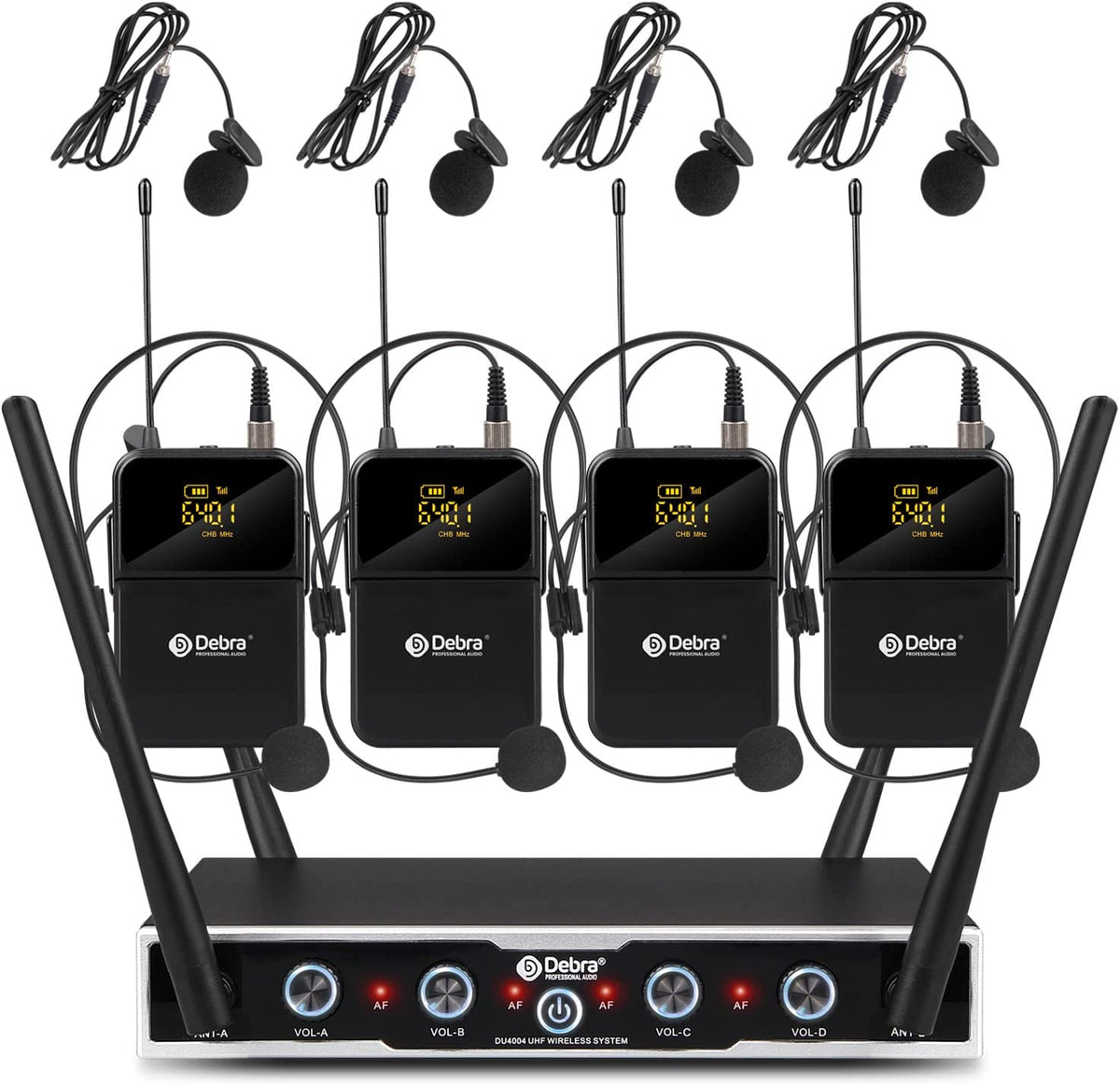 D Debra Audio Wireless Microphone System Pro DU4004/DU8008 UHF Wi