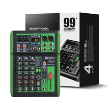 Load image into Gallery viewer, D Debra Audio DI-UX Series Professional Portable Recording Mixer Audio With USB 99 DSP Digital Effects For DJ Mixer Console Karaoke Recording Studio
