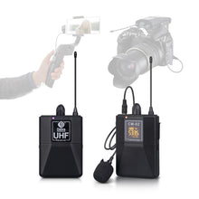 Charger l&#39;image dans la galerie, D Debra Audio CM Series UHF Wireless Lavalier Microphone with 30 Selectable Channels for DSLR Camera Smart Phone Interview Live Recording
